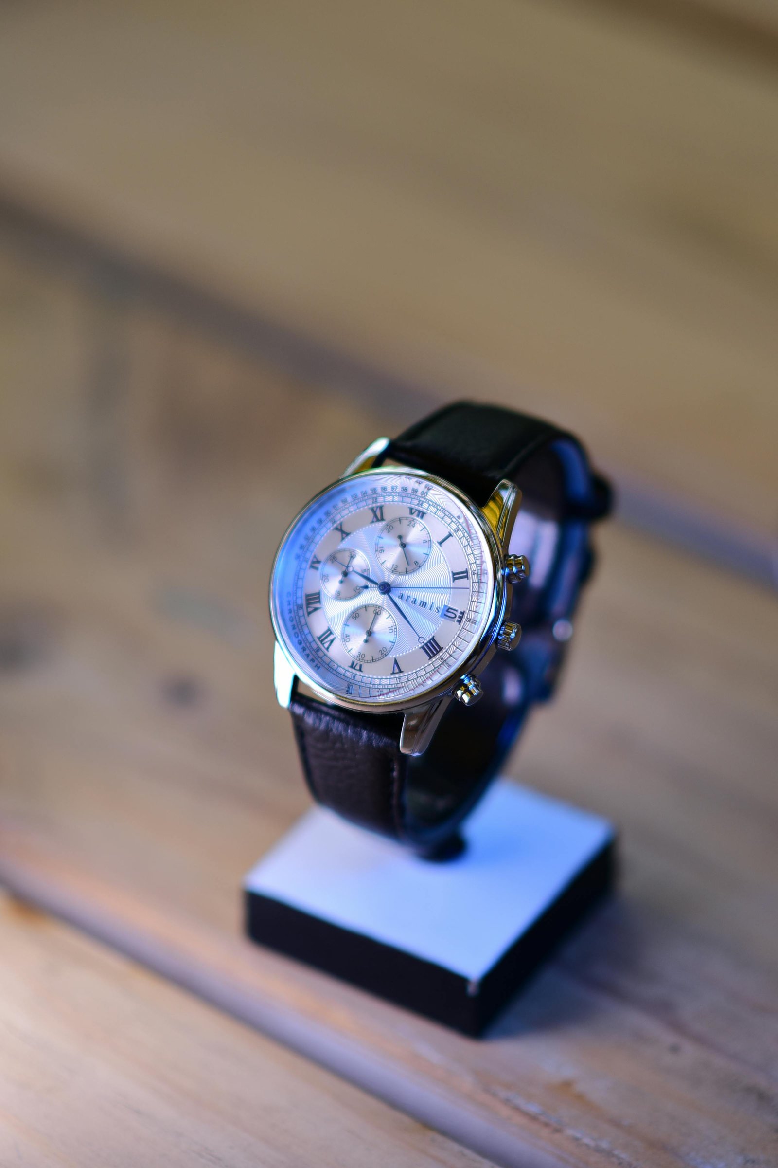 Vintage Black Analog Watch